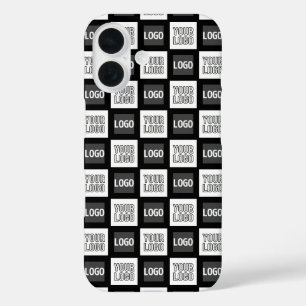 Coque Pour iPhone 16 Deux logos ou images Motif répétitif