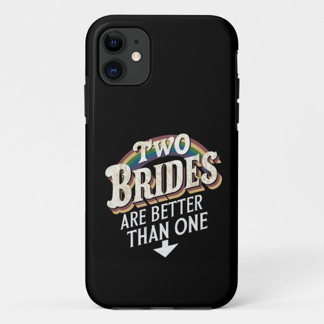 Coques Case-Mate iPhone Deux mariées valent mieux qu'une : mariage lesbien (Dos)