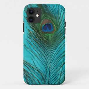 Case-Mate iPhone Case Deux plumes de paon d'Aqua