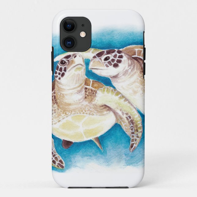 Coques Case-Mate iPhone Deux tortues de mer (Dos)