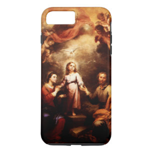 Coque iPhone 8 Plus/7 Plus Deux Trinities - la famille sainte - Murillo