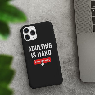 Case-Mate iPhone Case Devenir Adulte Est Dur - Se Désinscrire Citation