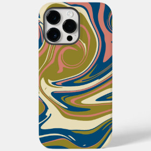 Coque Case-Mate iPhone Déversement - Bleu, Vert olive, Rose et Crème