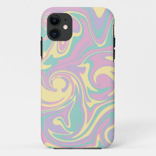 Case-Mate iPhone Case Déversement - rose pastel, jaune, violet et vert