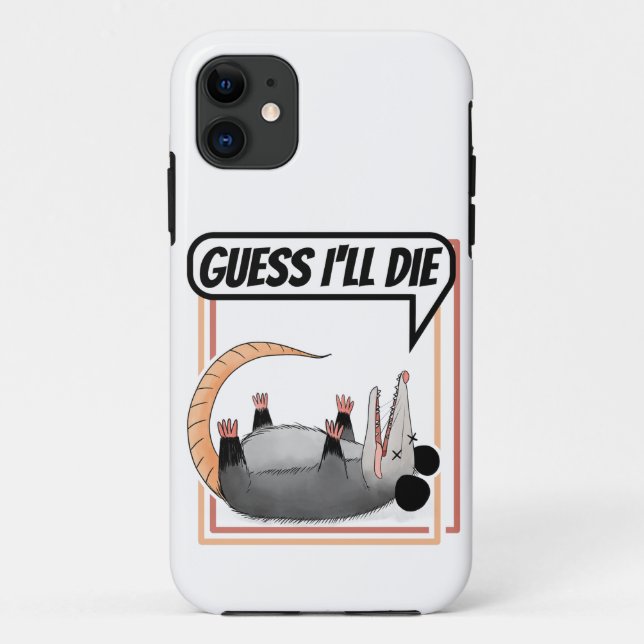Coques Case-Mate iPhone Devine que je vais mourir Possum jouer Dead Opossu (Dos)
