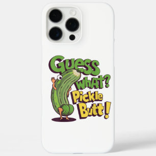 Coque iPhone 16 Pro Max Devinez quoi_ Fessier de cornichon ! Drôle de conc
