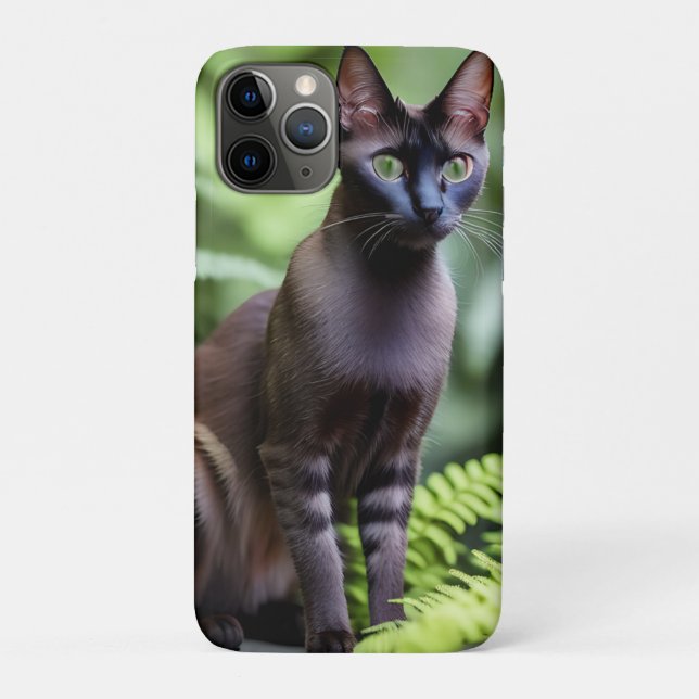 Coques Case-Mate iPhone Dexter Le Chat Siamois Noir, (Dos)