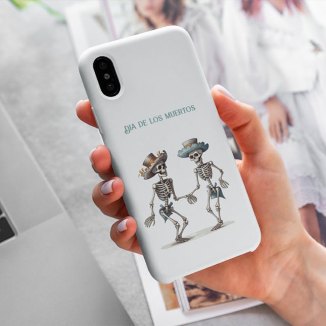 Coques Case-Mate iPhone Dia de los Muertos dansant squelettes personnalisa (Créateur téléchargé)