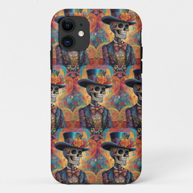 Coques Case-Mate iPhone Dia de los Muertos Dapper Skeleton (Dos)