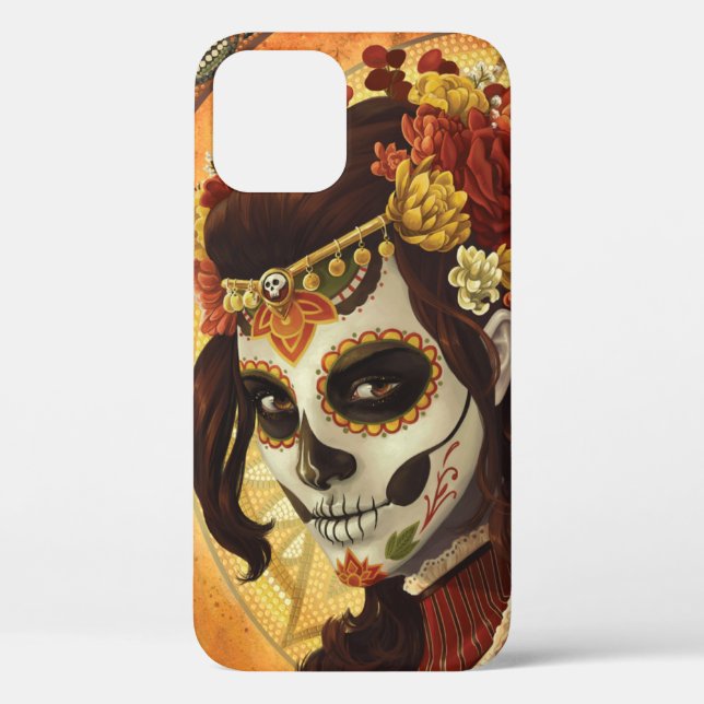 Coques Case-Mate iPhone Dia De Los Muertos Throw Pillow (Verso)