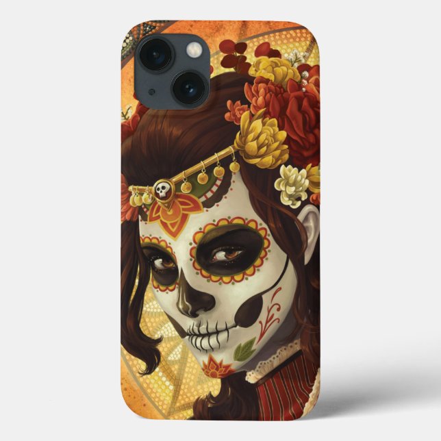 Coques Case-Mate iPhone Dia De Los Muertos Throw Pillow (Verso)