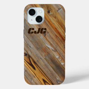 Coque Case-Mate iPhone Diagonale en tôle de bois *Personnaliser*