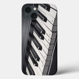Case-Mate iPhone Case Diagonale Noir & Blanc Piano Clavier Perspective