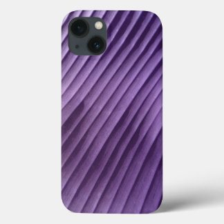 Etui iPhone 13 Diagonale pourpre feuille