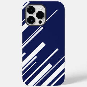 Coque Case-Mate iPhone Diagonales - Bleu et Blanc