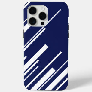 Coque Case-Mate iPhone Diagonales - Bleu et Blanc