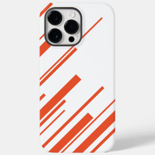 Coque Case-Mate iPhone Diagonales en orange et blanc