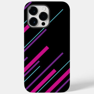Coque Case-Mate iPhone Diagonales - rose, violet, bleu et noir
