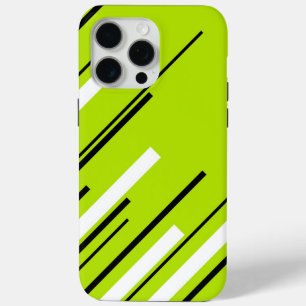 Coque Case-Mate iPhone Diagonales - Vert citron vert