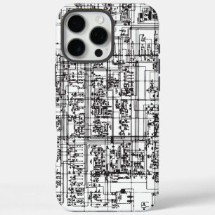 Coque iPhone 16 Pro Max Diagramme de carte de circuits imprimés