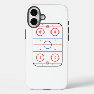 Coques iPhone 16 Plus Diagramme de la patinoire - Graphique de jeu de ho