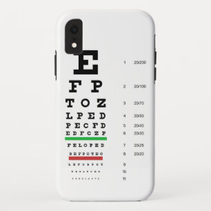 Coque Case-Mate Pour iPhone Diagramme d'oeil de Snellen