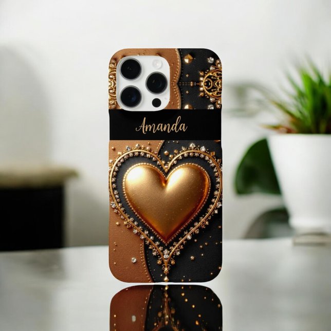 Coques Case-Mate iPhone Diamant de coeur radiant (Créateur téléchargé)