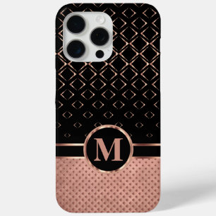 Coque Case-Mate iPhone Diamant Design Rose or et noir