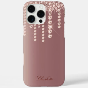Coque iPhone 16 Pro Max Diamant rose