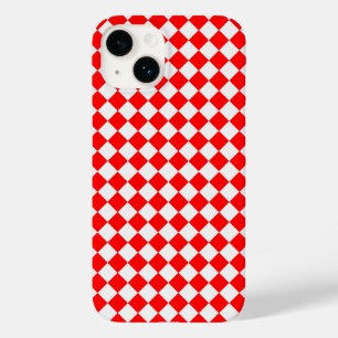 Coque Case-Mate iPhone Diamant rouge et blanc Motif par STaylor