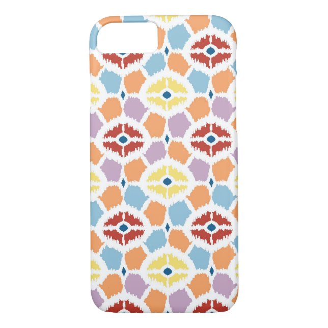 Coques Case-Mate iPhone Diamants colorés ikat géométrique (Dos)