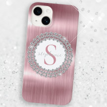 Diamants en métal rose Monogramme Sparkly Luxurian