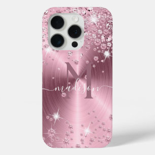 Coque Case-Mate iPhone Diamants Mauve Rose - Personnalisé