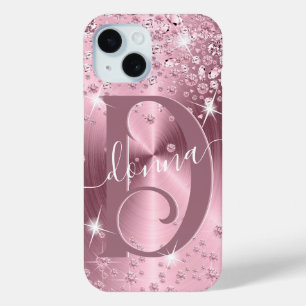 Coque Case-Mate iPhone Diamants Mauve Rose - Personnalisé