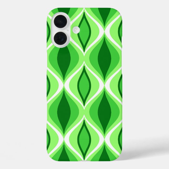 Coques Case-Mate iPhone Diamants Modernes du Milieu du Siècle, Émeraude et (Verso)