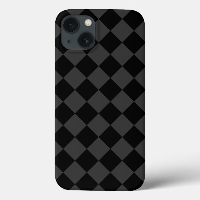 Coques Case-Mate iPhone Diamants noirs et fumés - Élégants et intemporels (Verso)