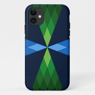 Coque Case-Mate Pour iPhone Diamants verts et bleus