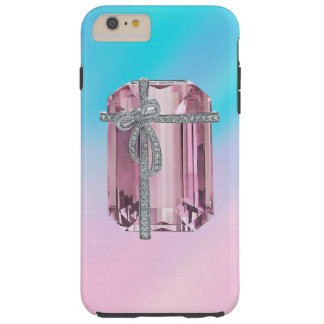 Coque iPhone 6 Plus Tough Diamants verts roses