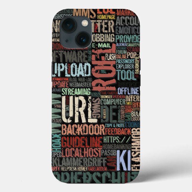 Coques Case-Mate iPhone Dictionnaire d'ordinateur en couleurs (Verso)