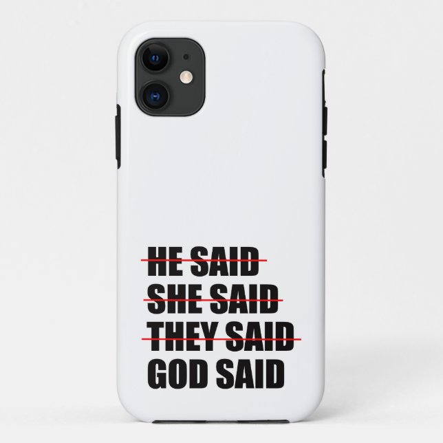 Coques Case-Mate iPhone Dieu a le dernier mot (Dos)