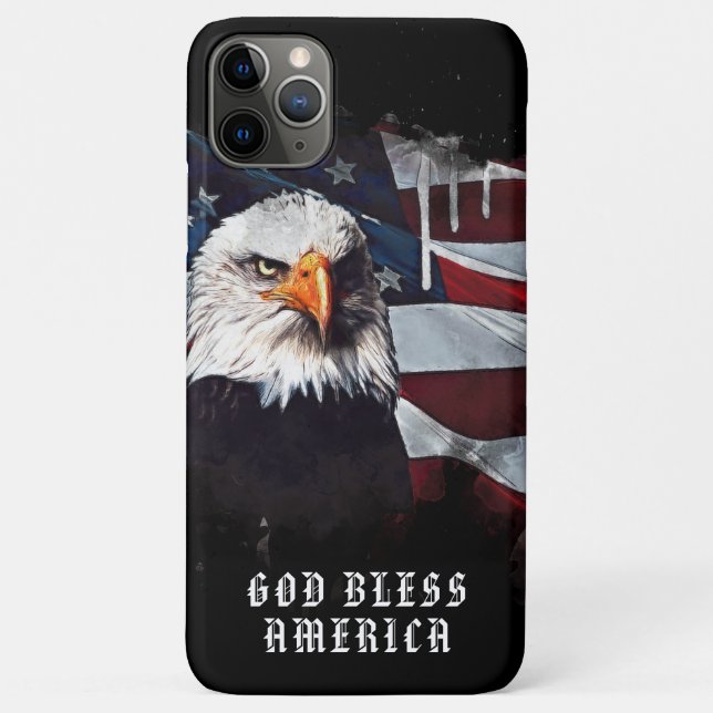 Coques Case-Mate iPhone *~* DIEU BLESS AMERICA AP16 Drapeau patriotique EA (Dos)