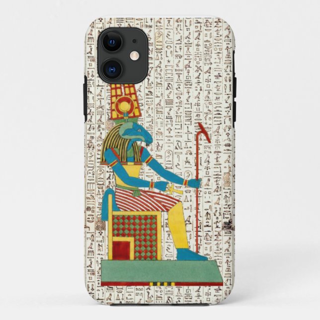 Coques Case-Mate iPhone Dieu égyptien antique Amun Hiéroglyphics Design (Dos)