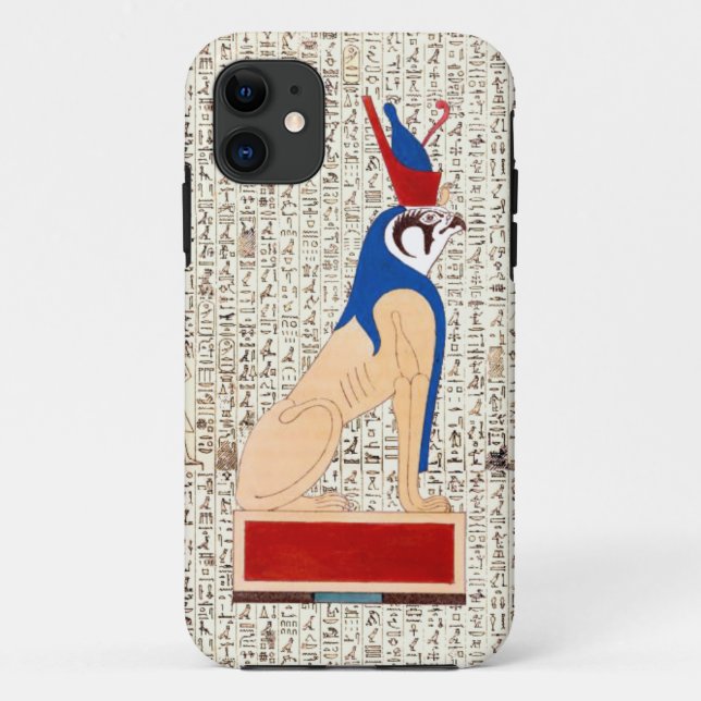 Coques Case-Mate iPhone Dieu égyptien antique Horus Hiéroglyphes Design (Dos)