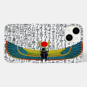 Coque Case-Mate iPhone Dieu égyptien antique Scarab Hiéroglyphes Design