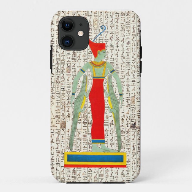 Coques Case-Mate iPhone Dieu égyptien antique Sobek Hiéroglyphes Design (Dos)