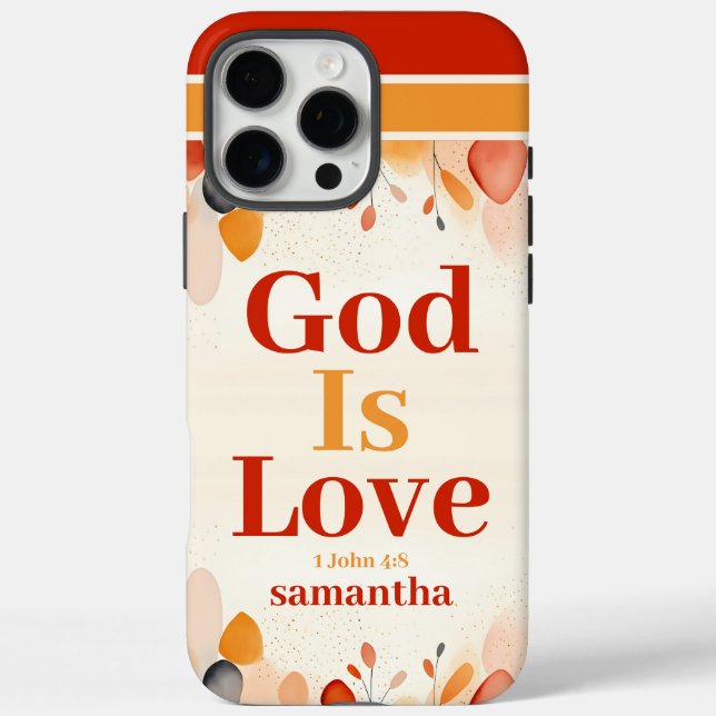 Coques Case-Mate iPhone Dieu personnalisé est amour Boho Christian (Verso)