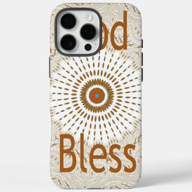 Coques Case-Mate iPhone "Dieu vous bénisse" | Texte Motif traditionnel afr (Verso)