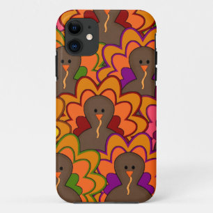 Coques Pour iPhone Dindes de Thanksgiving Colorées Amusantes