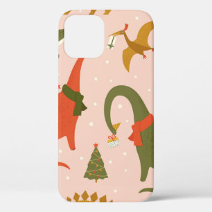 Case-Mate iPhone Case Dino Christmas Party Tree Rex. Dinosaure à Père No