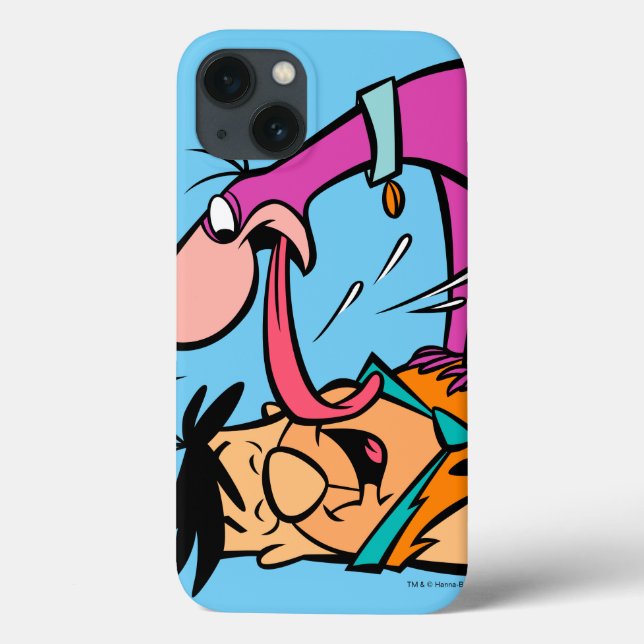 Coques Case-Mate iPhone Dino Licking Fred Flintstone (Verso)